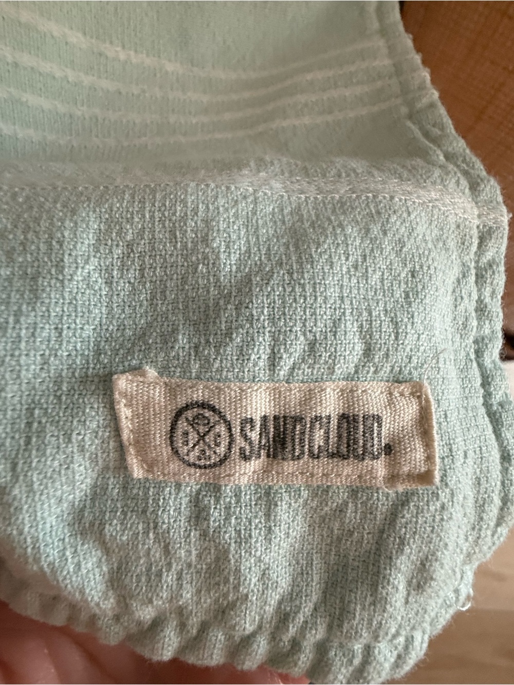Sandcloud Unisex Womens Mens 100% Organic Cotton Hooded Poncho Green One Size - Picture 2 of 8